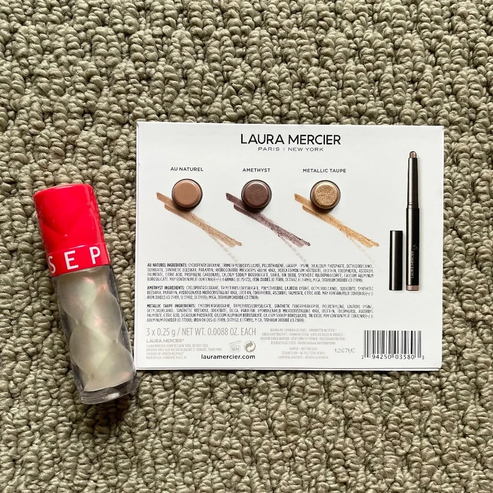 Bundle of Sephora Outrageous Plump Hydrating Lip Gloss & Laura Mercier Eyshadow